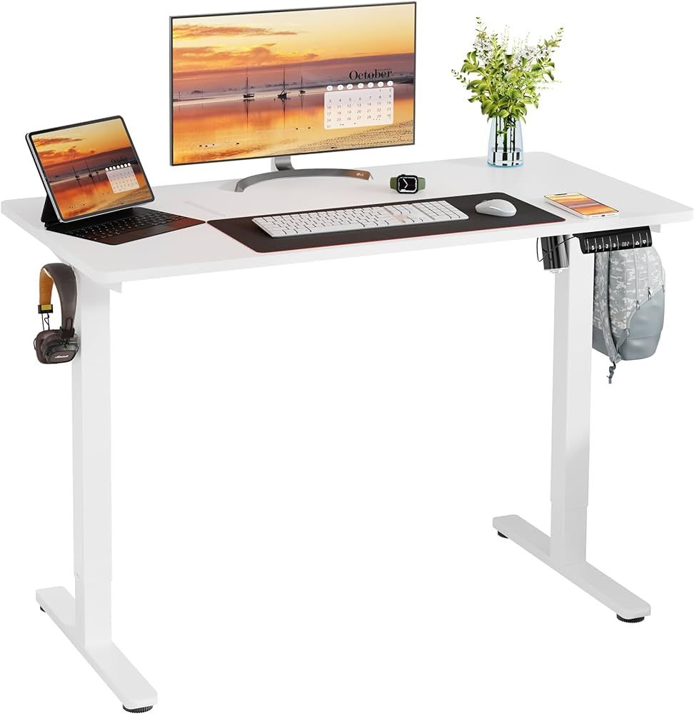 Meilocar Height Adjustable Electric Standing Desk, Adjustable Desk Standing Desk with Memory Cont... | Amazon (US)
