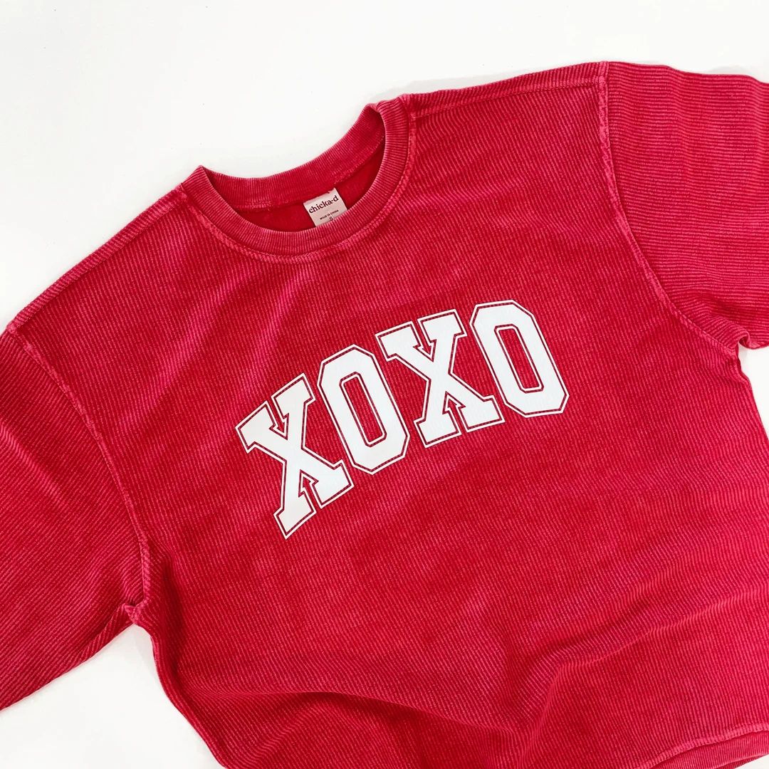 XOXO Corded Sweatshirt. Valentines Sweatshirt. Valentines Day Cord. Love Shirt. | Etsy (US)