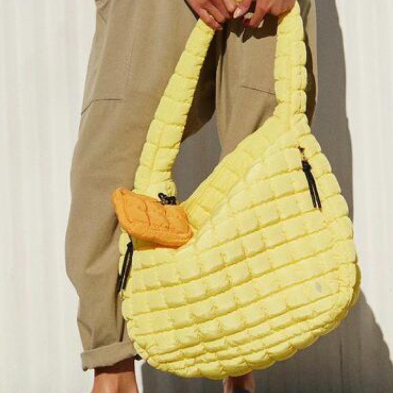Free People Women's Polyester Bag - Yellow | Depop US