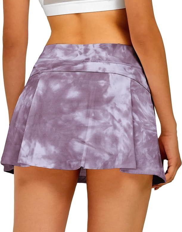 Stelle Women's Tennis Skirt Pleated Golf Skorts High Waisted with Pockets Inner Shorts Athletic f... | Amazon (US)