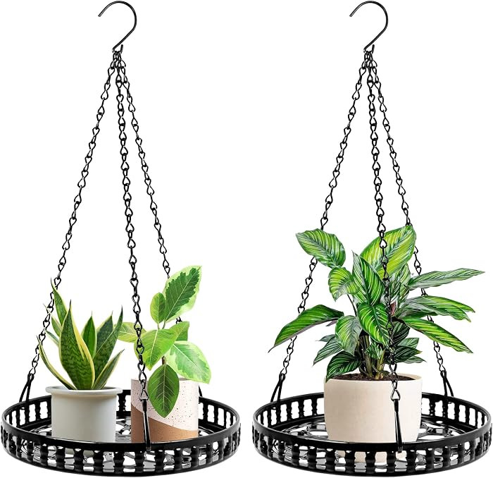 Plant Hanger Indoor Outdoor 2 Pack, Hanging Planter for Indoor Outdoor Plants, Hanging Plant Hold... | Amazon (US)