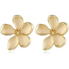 Irregular Petal Earring For Women Stainless Steel Unique Statement Flower Dangle Earrings Trendy ... | Amazon (US)