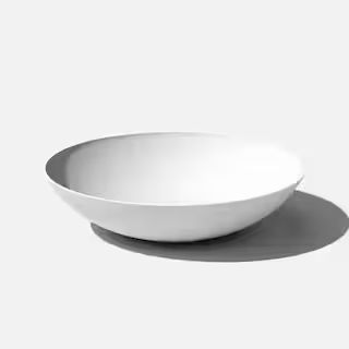Lane Bowl 32 in. White Plastic Round Planter | The Home Depot