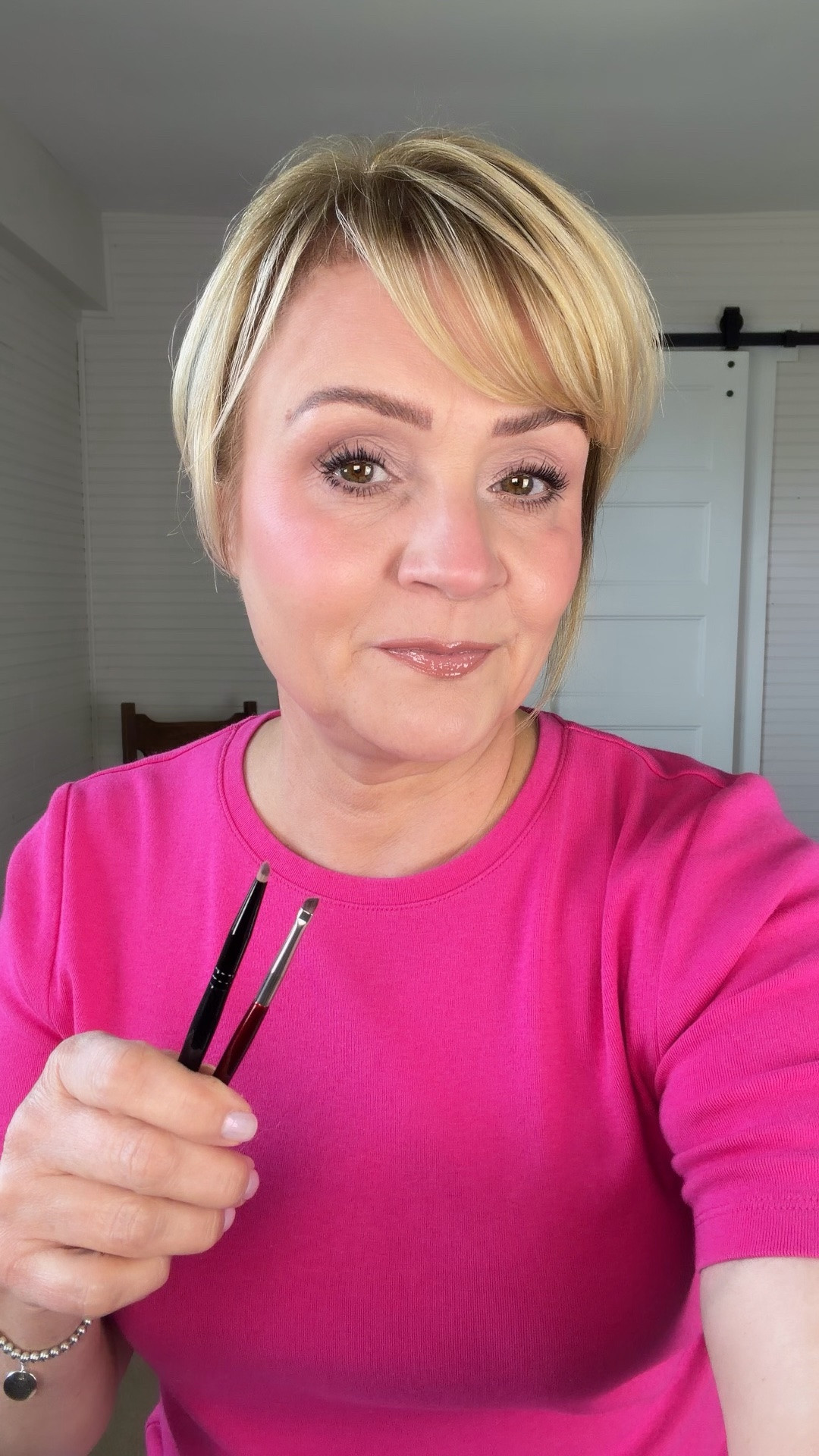 Small eye makeup brushes from BK Beauty. They gave just the right amount of definition.

#LTKOver40 #LTKBeauty
