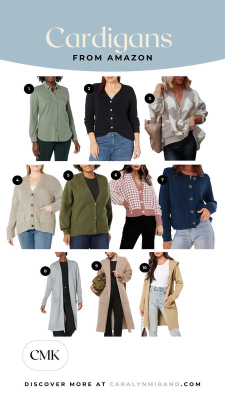 Fall Cardigans from Amazon! Great layering pieces over a tank or t-shirt. Pair with leggings or jeans for a fall look. 

#LTKstyletip #LTKmidsize #LTKSeasonal