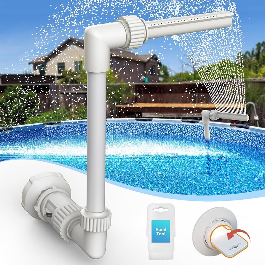 Klleyna Water-Fountain Swimming-Pool Sprinkle Accessories - Waterfall Above In-ground Pool, Cooli... | Amazon (US)