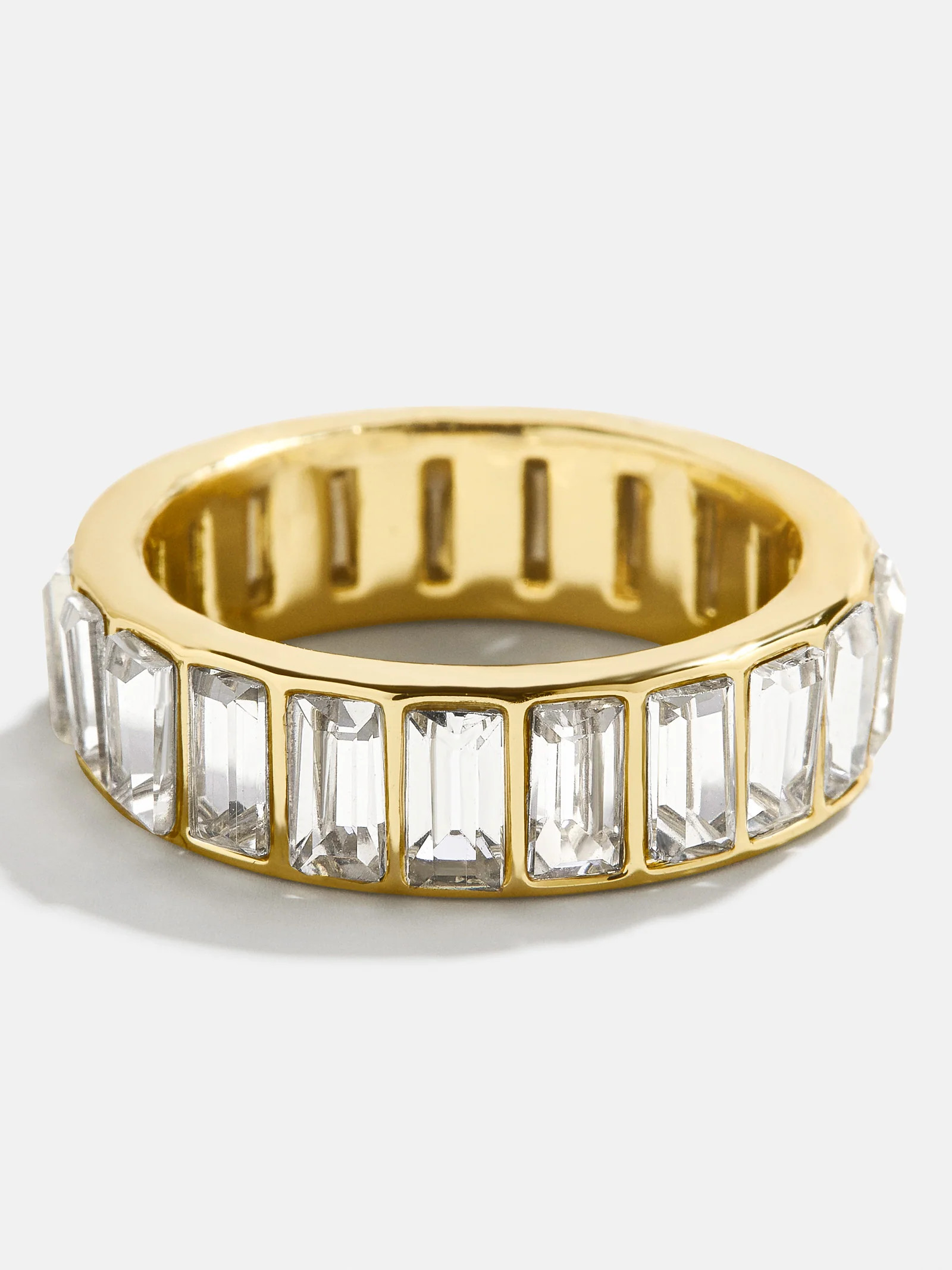 Elizabeth Ring - Clear/Gold | BaubleBar (US)