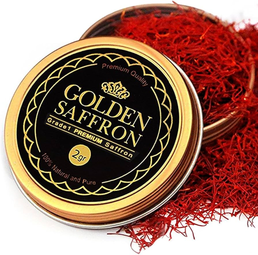 Golden Saffron, Finest Pure Premium All Red Saffron Threads, Grade A+ Super Negin, Non-GMO Verifi... | Amazon (US)