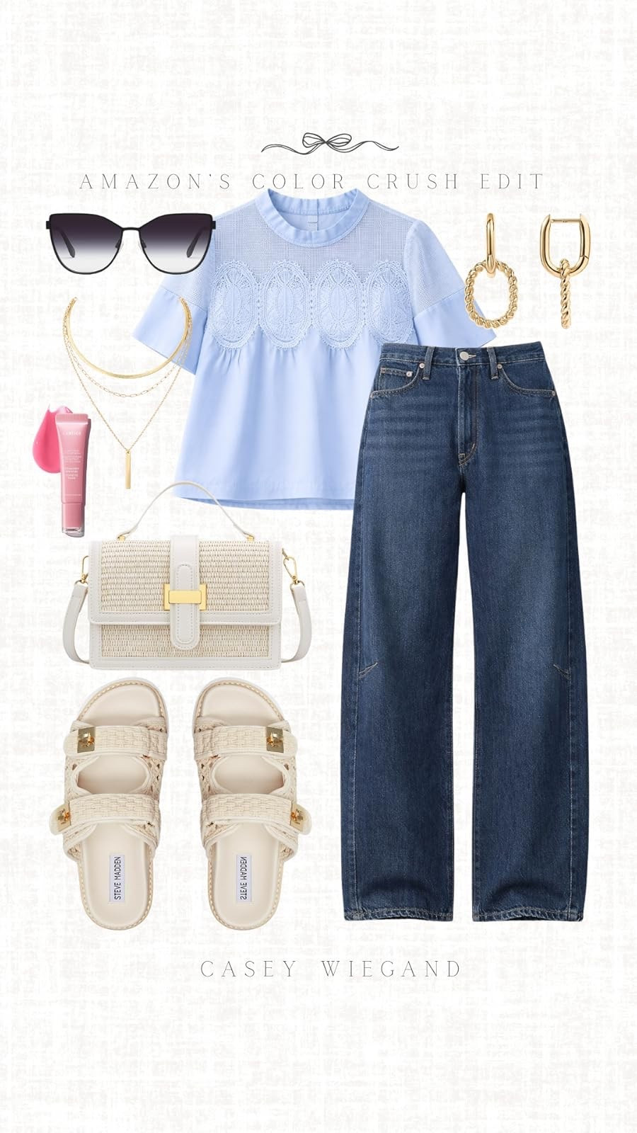 Just the right mix of spring essentials! Stylish jeans, chic blouse, and trendy accessories. #SpringEssentials

#LTKootd #LTKgrwm #LTKdayinmylife