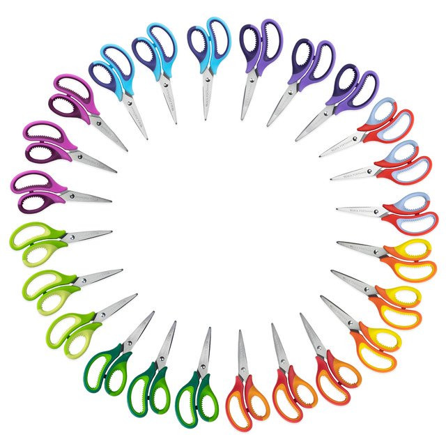 WA Portman Kids Scissors, Pointed Tip, 24 Pack of Scissors | Walmart (US)
