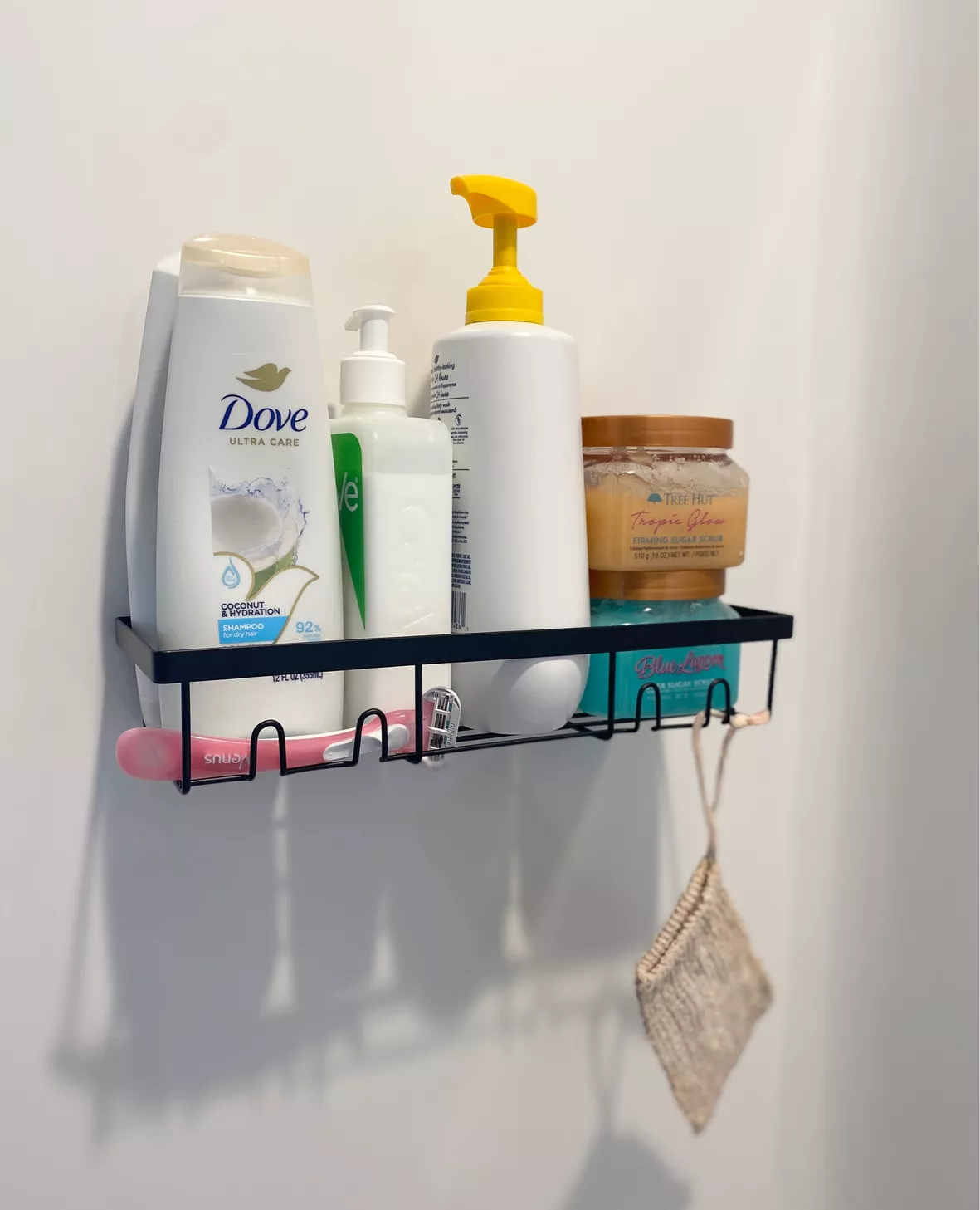 MOFOROCO 3-Pack Shower Caddy Basket Shelf with Soap Holder, No
