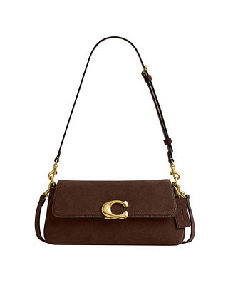 Jet Small Suede Slim Shoulder Handbag | Macy's