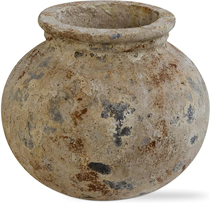 tag Villa Rustic Decor Decoration Vase Small 10.25inLx10.25inWx9inH ANTQWH | Amazon (US)