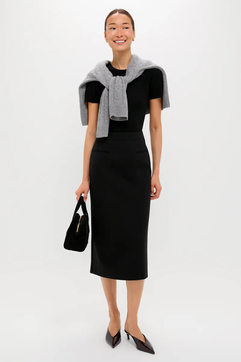 Black Rosewell Midi Skirt | Tuckernuck (US)