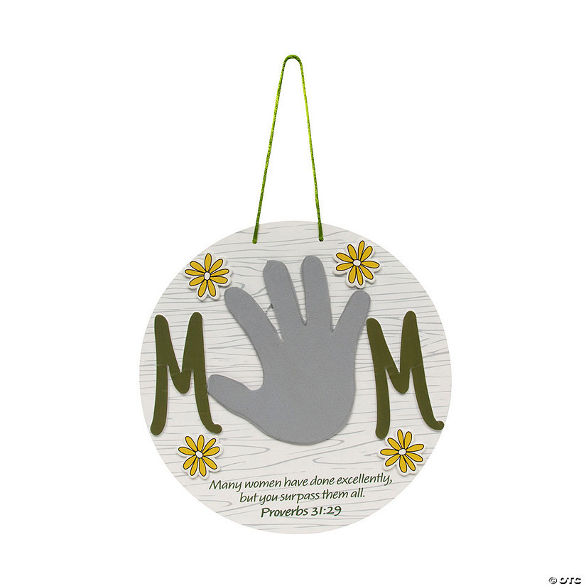 Religious Mother’s Day Handprint Sign Craft Kit - Makes 12 | Oriental Trading Company