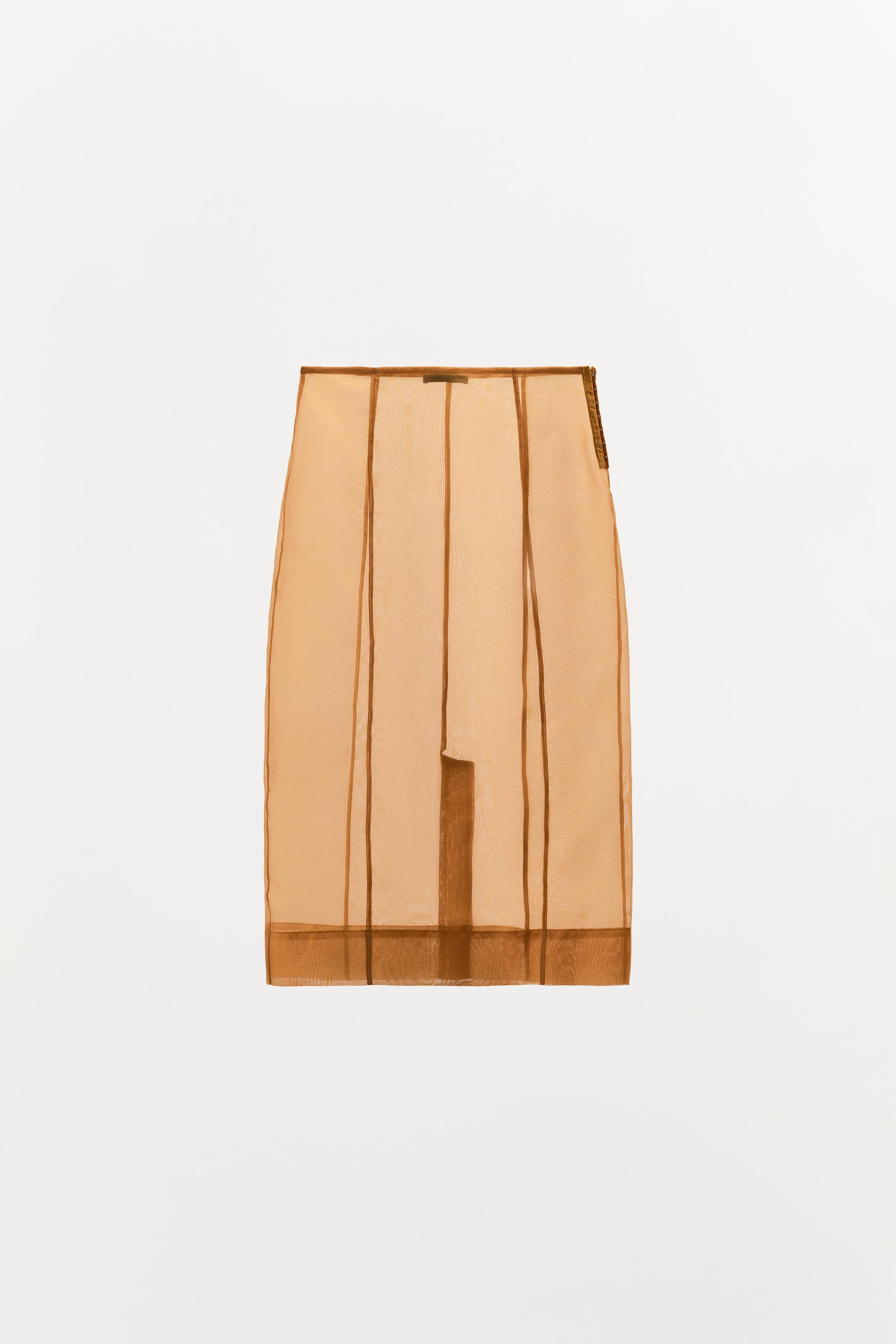 ORGANZA MIDI SKIRT | Zara US