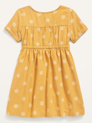 Fit & Flare Printed Button-Front Dress for Toddler Girls | Old Navy (US)