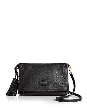 Tory Burch McGraw Fold-Over Leather Crossbody | Bloomingdale's (US)