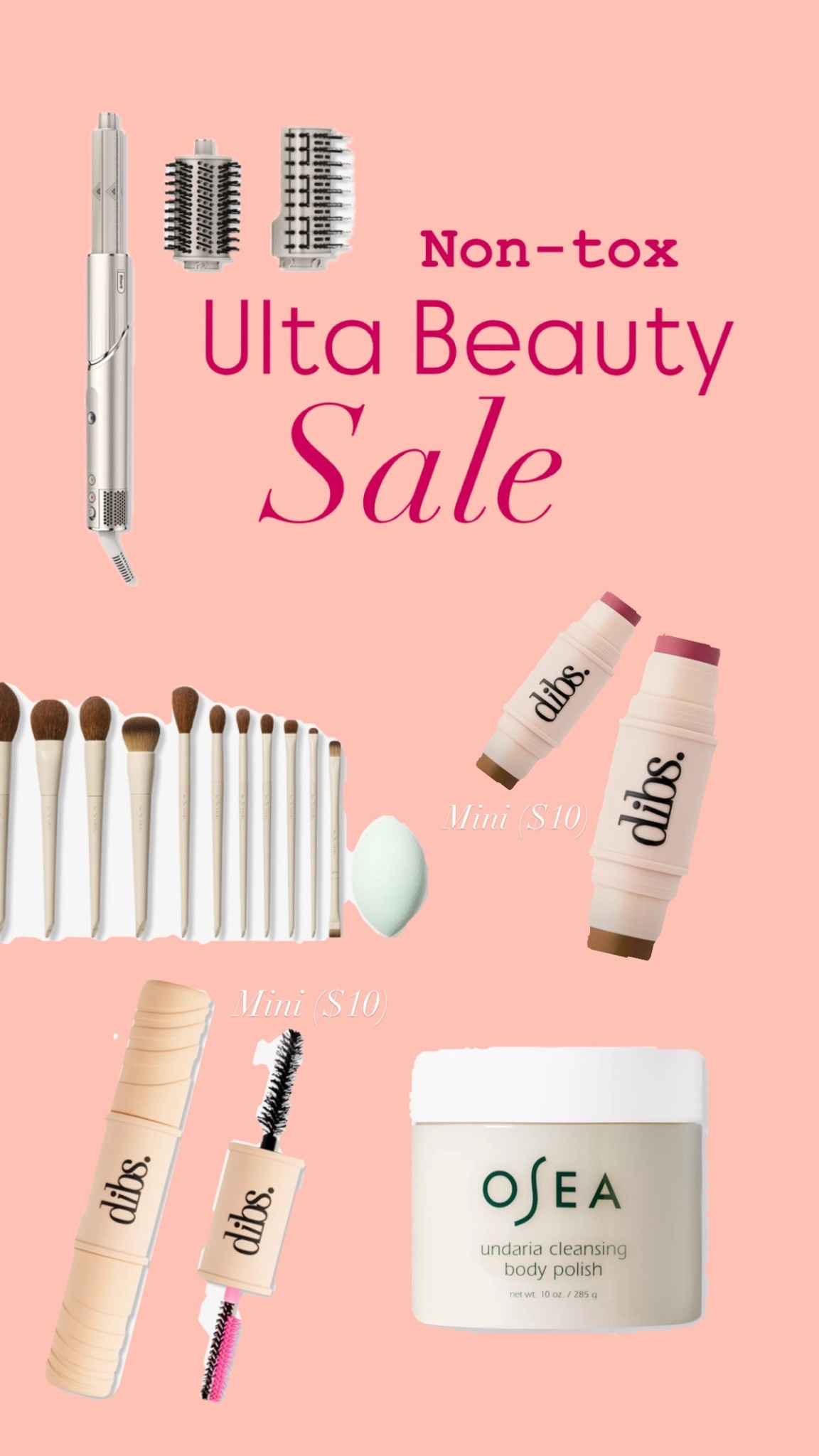 Ulta beauty clean products on sale! 
Non toxic
Clean makeup 
Dibs beauty 
Osea 

#LTKHoliday #LTKU #LTKGiftGuide