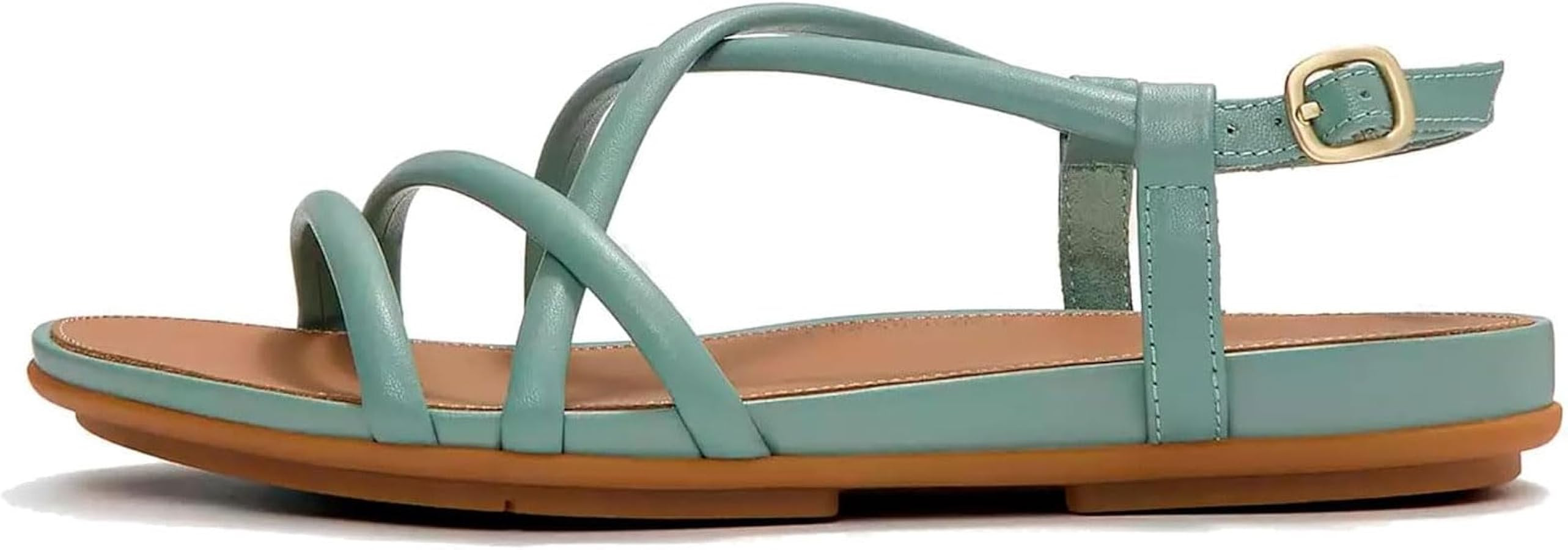 FitFlop Women's Gracie Leather Back-Strap Sandals - Elegant Strappy Flats with Dynamicush Cushion... | Amazon (US)