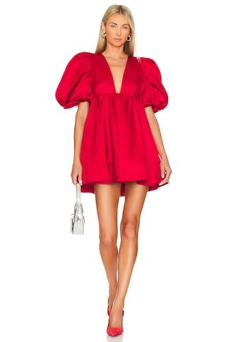 SAU LEE Layla Dress in Red from Revolve.com | Revolve Clothing (Global)