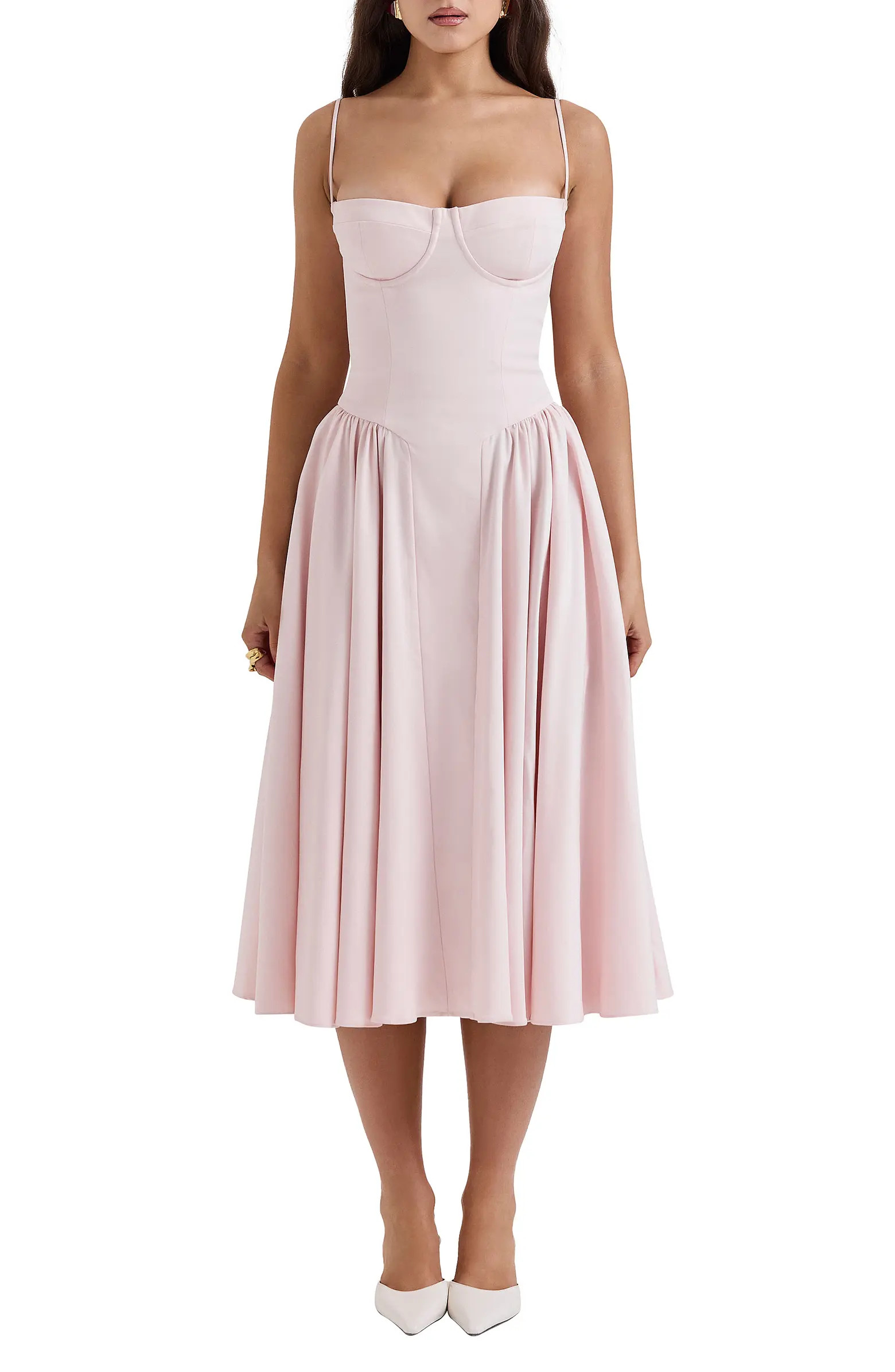 Samaria Corset Fit & Flare Dress | Nordstrom