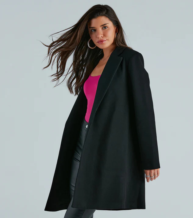 Always A Classic Faux Wool Trench Coat | Windsor Stores