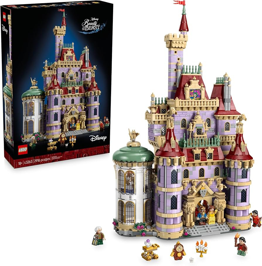 LEGO Disney Princess Beauty and The Beast Castle Building Set - Room Decor for Women & Men, Ages ... | Amazon (US)