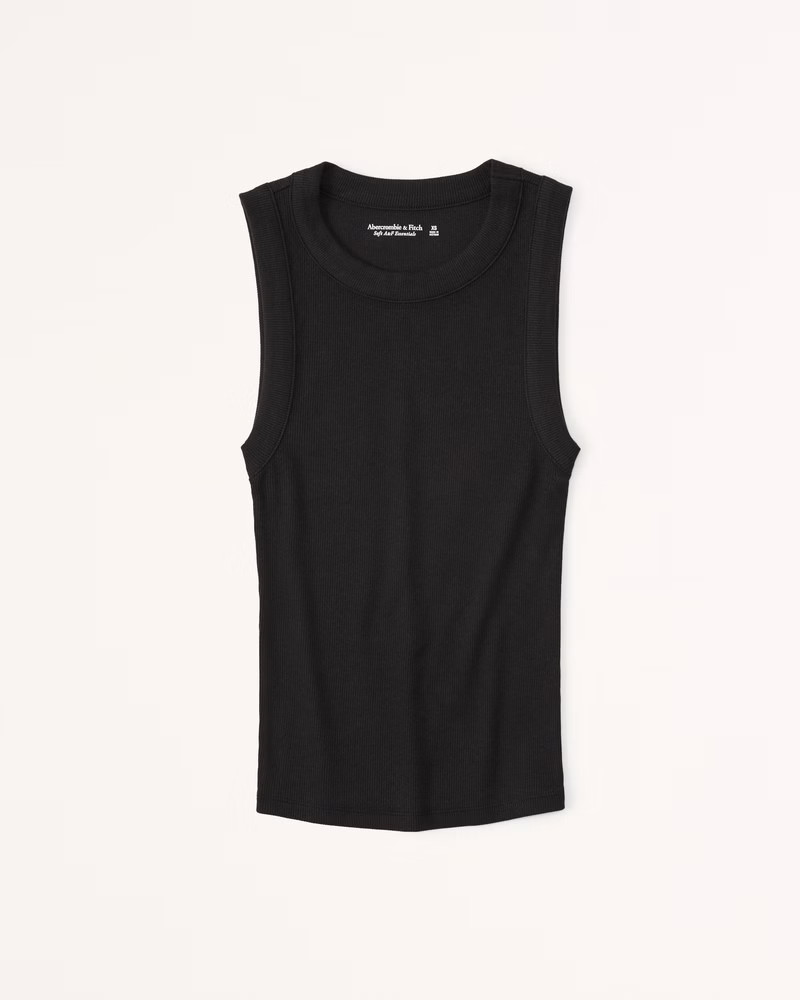 Essential Rib Tuckable Crew Tank | Abercrombie & Fitch (US)