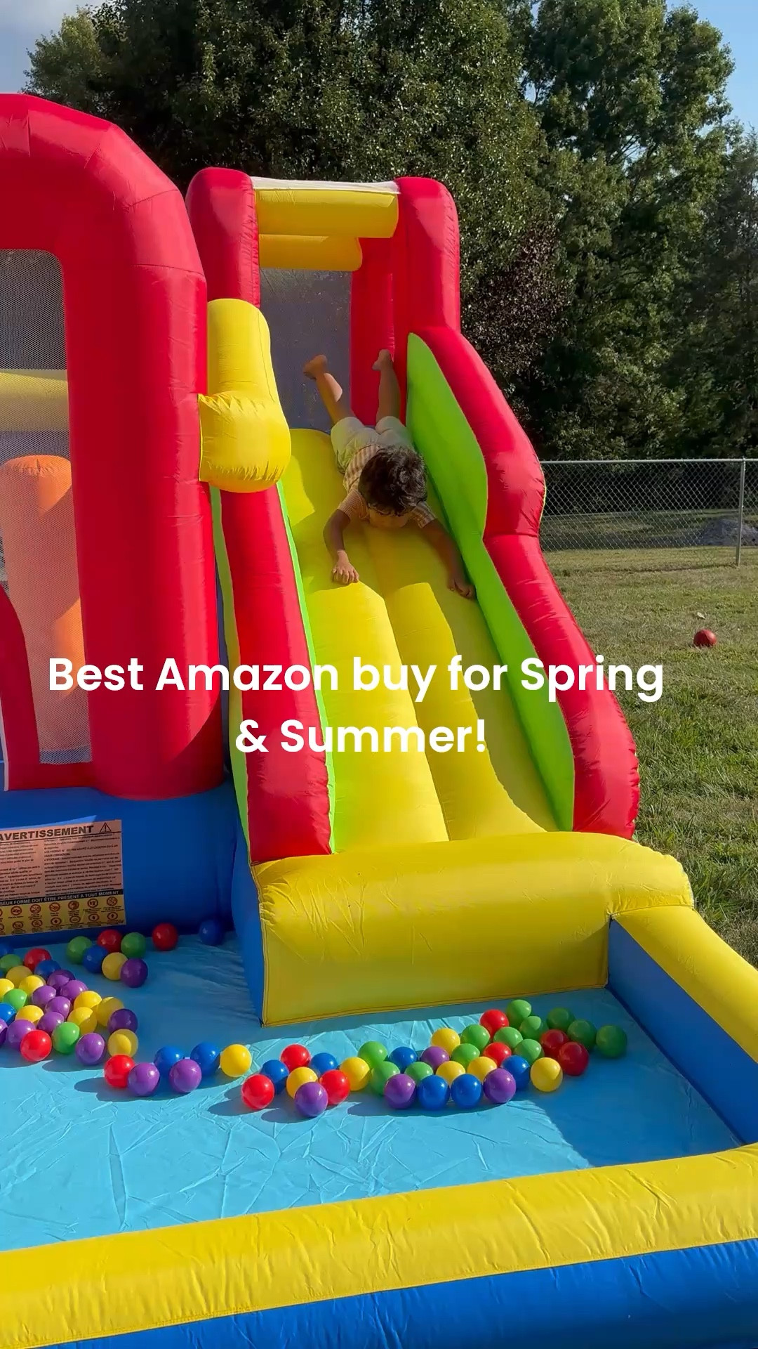 The BEST backyard purchase we’ve made! 🙌🏼 This Amazon bounce house has been used nonstop since last year and still looks brand new. Perfect for spring & summer days, playdates, and birthday parties. It keeps kids entertained for HOURS and makes the backyard feel like a mini party every day!

If you’ve been thinking about getting one… this is your sign. 💛

Amazon must haves, mom life, backyard fun, kids activities bounce house amazon finds, spring fun, summer fun

#LTKmomlife #LTKKids #LTKSaleAlert