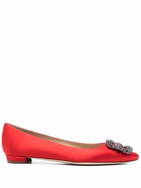 Hangisi buckle-detail ballerina shoes | Farfetch Global