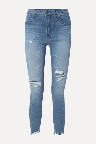 Alana cropped distressed high-rise skinny jeans | NET-A-PORTER (UK & EU)