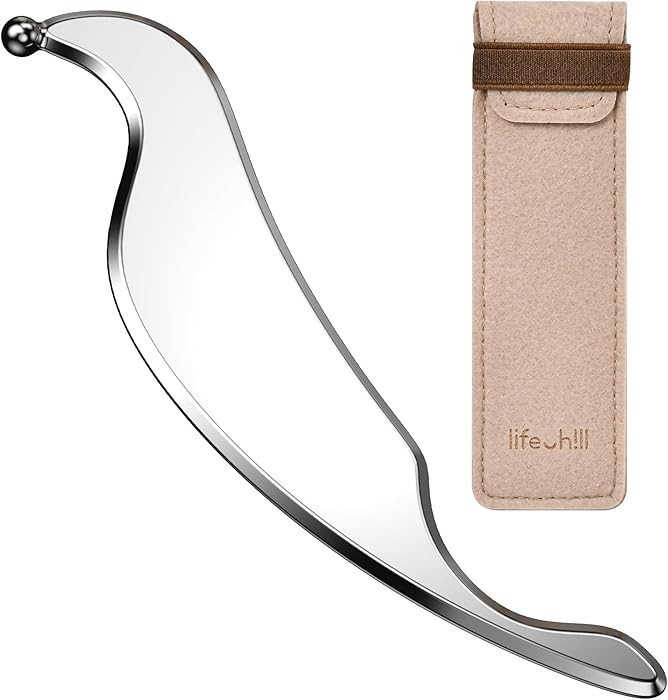 lifechill 3-in-1 Stainless Steel Gua Sha Tool, Professional Trigger Point Massage Tools & Fascia ... | Amazon (US)