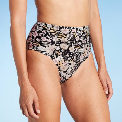 Women's High Waist Medium Coverage Bikini Bottom - Kona Sol™ Multi L | Target