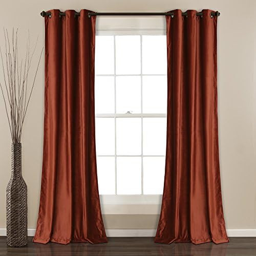 Lush Decor Prima Velvet Curtains Color Block Room Darkening Window Panel Set for Living, Dining, Bed | Amazon (US)