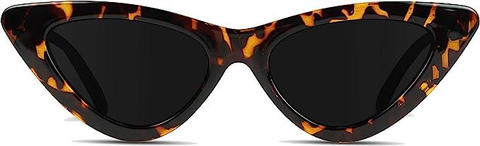 WearMe Pro - Retro Vintage Tinted Lens Cat Eye Sunglasses | Amazon (US)