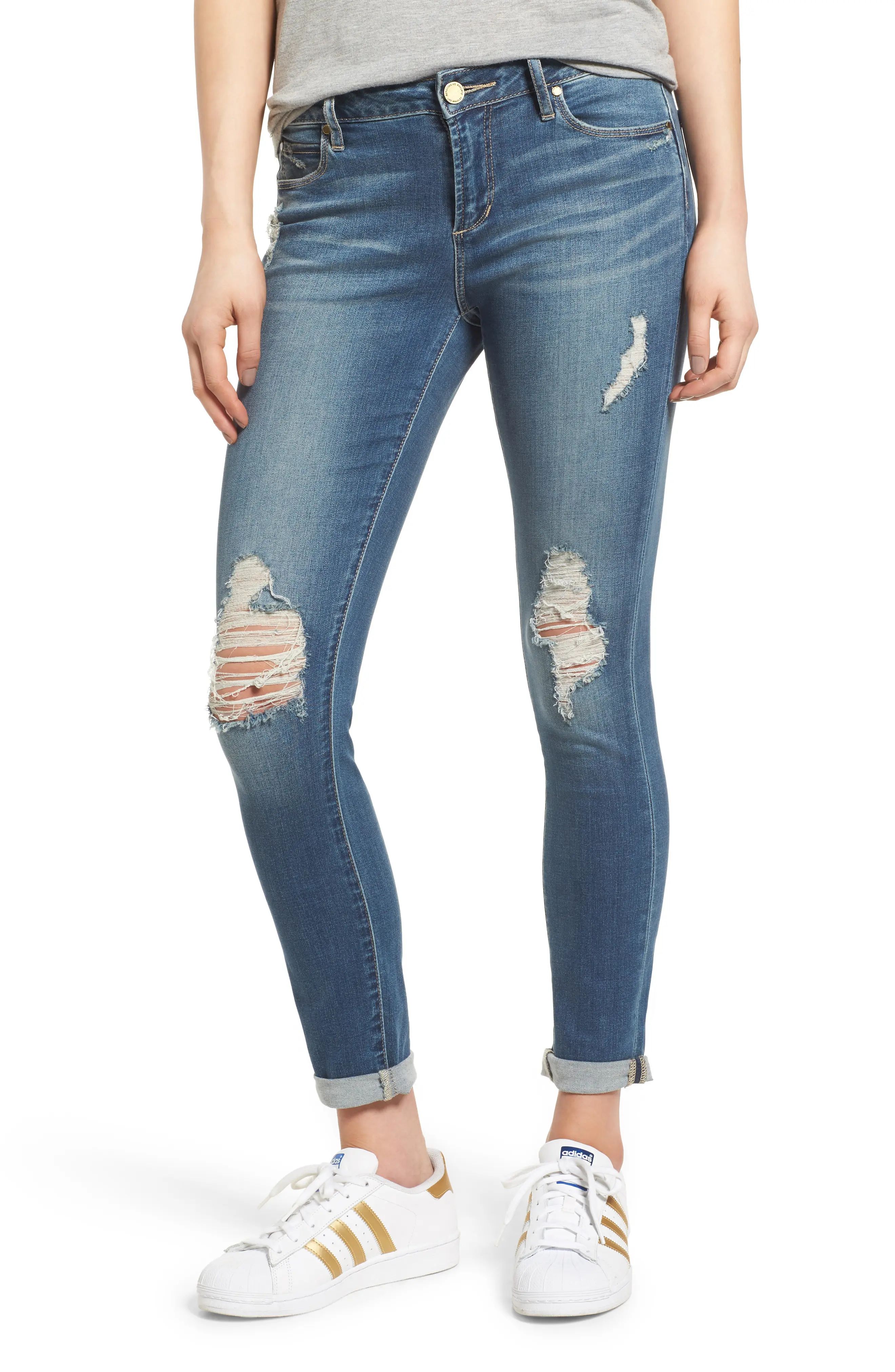 Karen Ripped Crop Skinny Jeans | Nordstrom