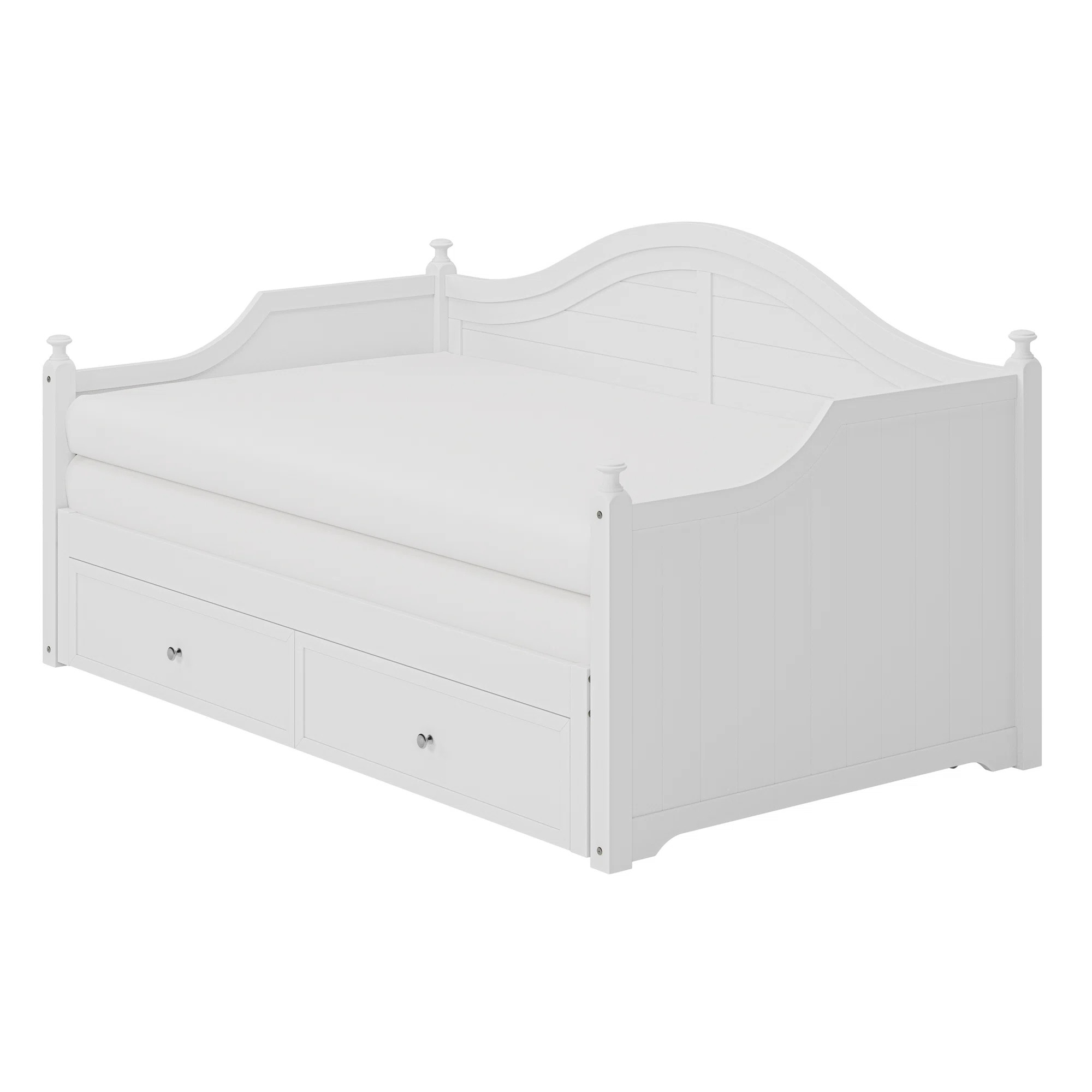 Storage Daybed with Extended Pop Up Trundle,Drawers | Wayfair North America