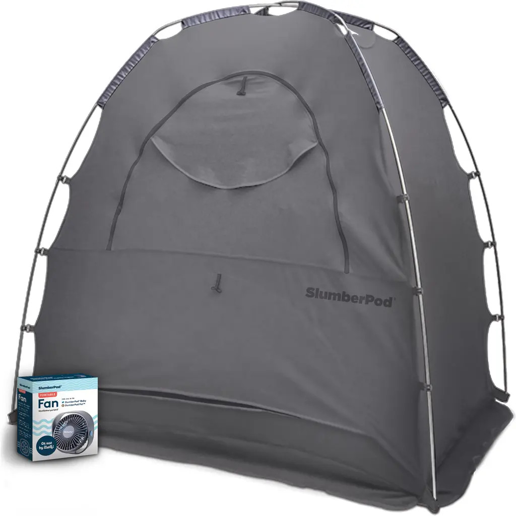 SlumberPod Blackout Sleep Tent & Portable Fan Set in Gray at Nordstrom | Nordstrom