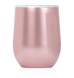 Corkcicle Luxe Collection 12 Oz Triple Insulated Stainless Steel Stemless Travel Cup with Lid & Sili | Amazon (US)