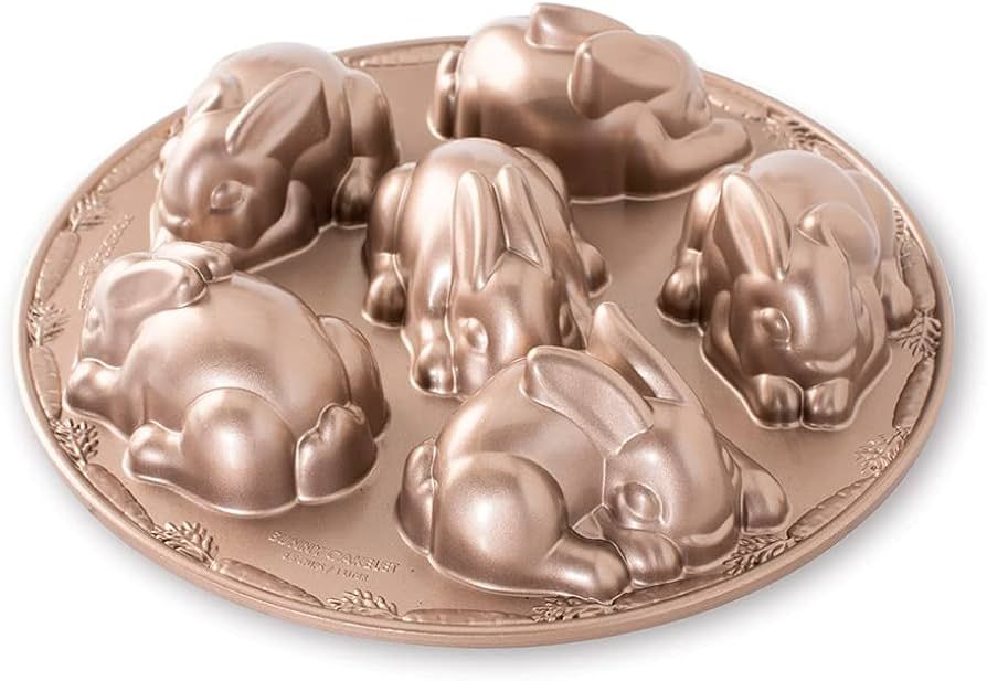 Nordic Ware Baby Bunny Cakelet Pan, Copper, Bronze, 2.1 | Amazon (US)
