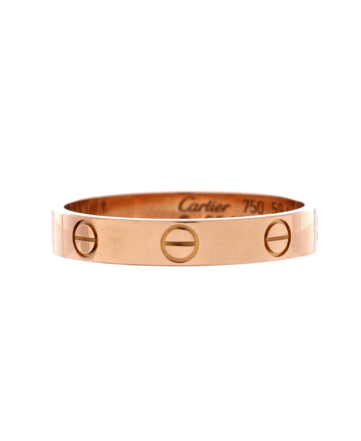 Pre-Owned Cartier Love Wedding Band Ring - 18k rose gold | Macy's