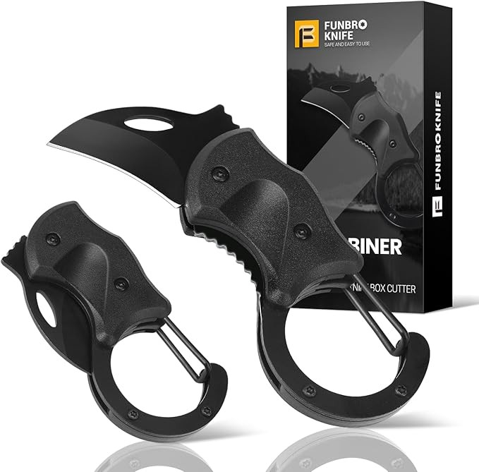 Small Pocket Knife Gift for Men, Keychain Box Cutter with 1.34inch Blade, Mini Folding Knives EDC... | Amazon (US)