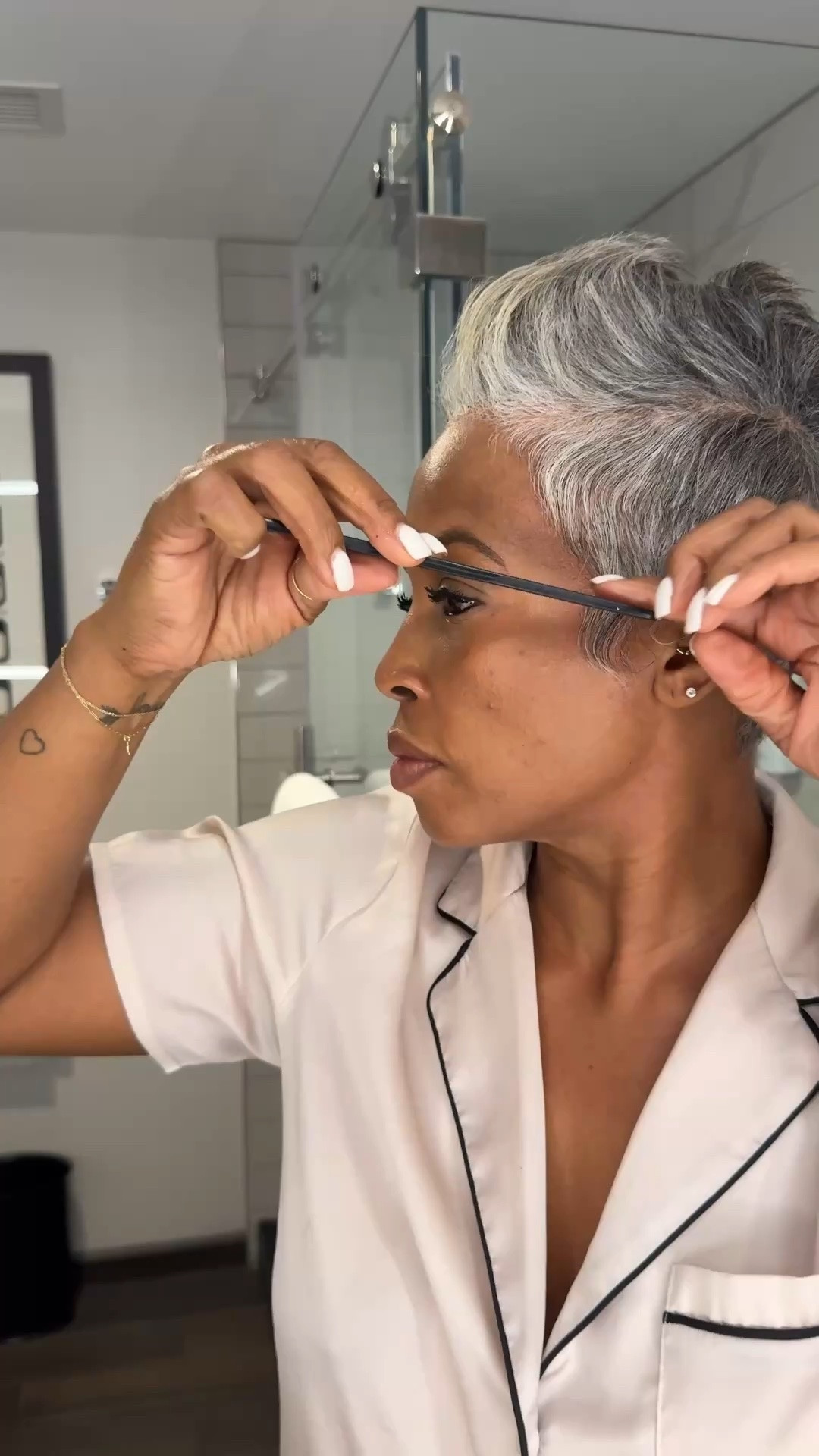 no baby hairs, just soft edges for my gray pixie cut!

#pixiehaircut #summerlook #xoJalonda #summerhaircut #hairstyle

#LTKBeauty #LTKselfcare #LTKOver40
