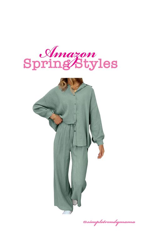 This set looks soo comfy! Comes in other colors too! 

#amazon #springstyle

#LTKfindsunder50 #LTKfindsunder100 #LTKstyletip