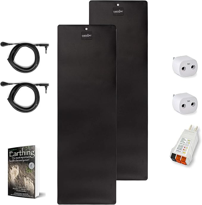 Grounding Mat 2 Pack, Earthing Mat Improves Sleep, Reduces Inflammation, Pain, and Anxiety, Clint... | Amazon (US)