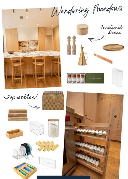 Gorgeous kitchen organization! ✨ Functional decor, organizing systems and tools all in place as we look back to our Wandering Meadows stunner! 
#organizing #pantry #homeorganization 

#LTKfindsunder50 #LTKhome #LTKfamily