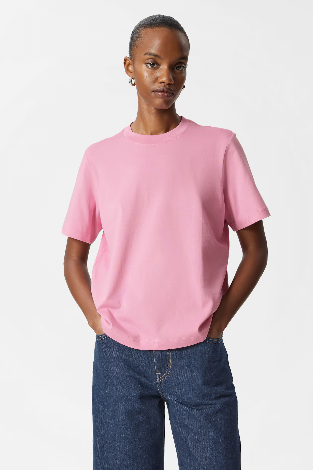 T-shirt met ronde hals | H&M (DE, AT, CH, NL, FI)