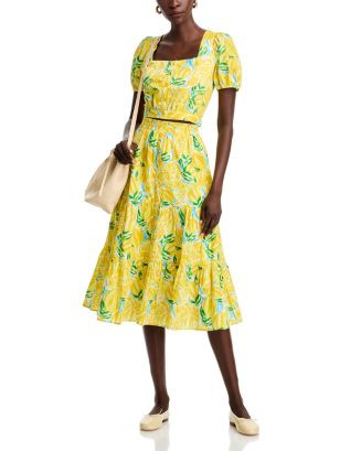 AQUA Cropped Top & Tiered Midi Skirt - Exclusive  | Bloomingdale's Women | Bloomingdale's (US)