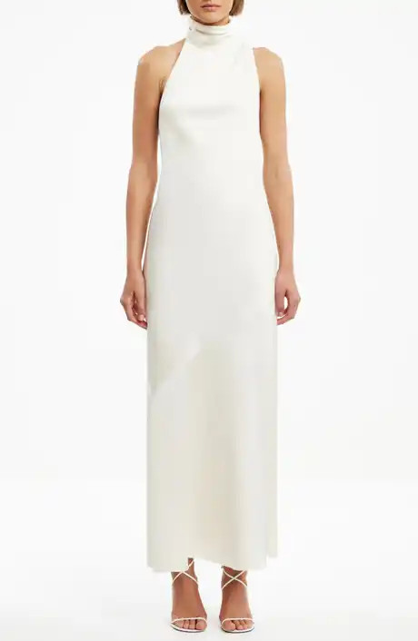 Lara Satin Bias Cut Maxi Dress | Nordstrom